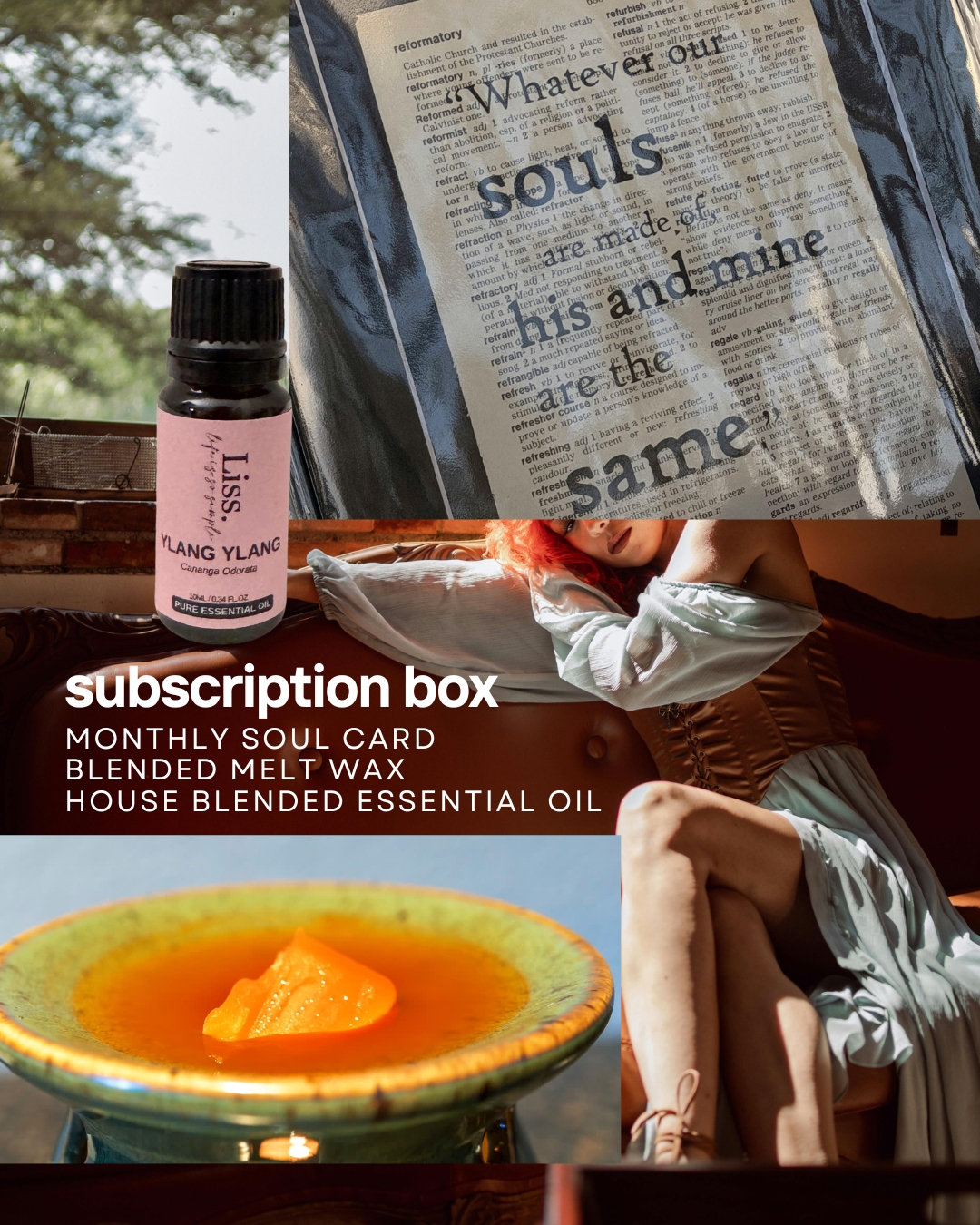aromatherapy memory subscription box with essential oils for ritual and scent